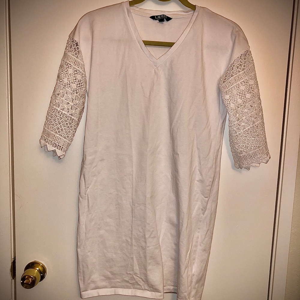White short shift dress